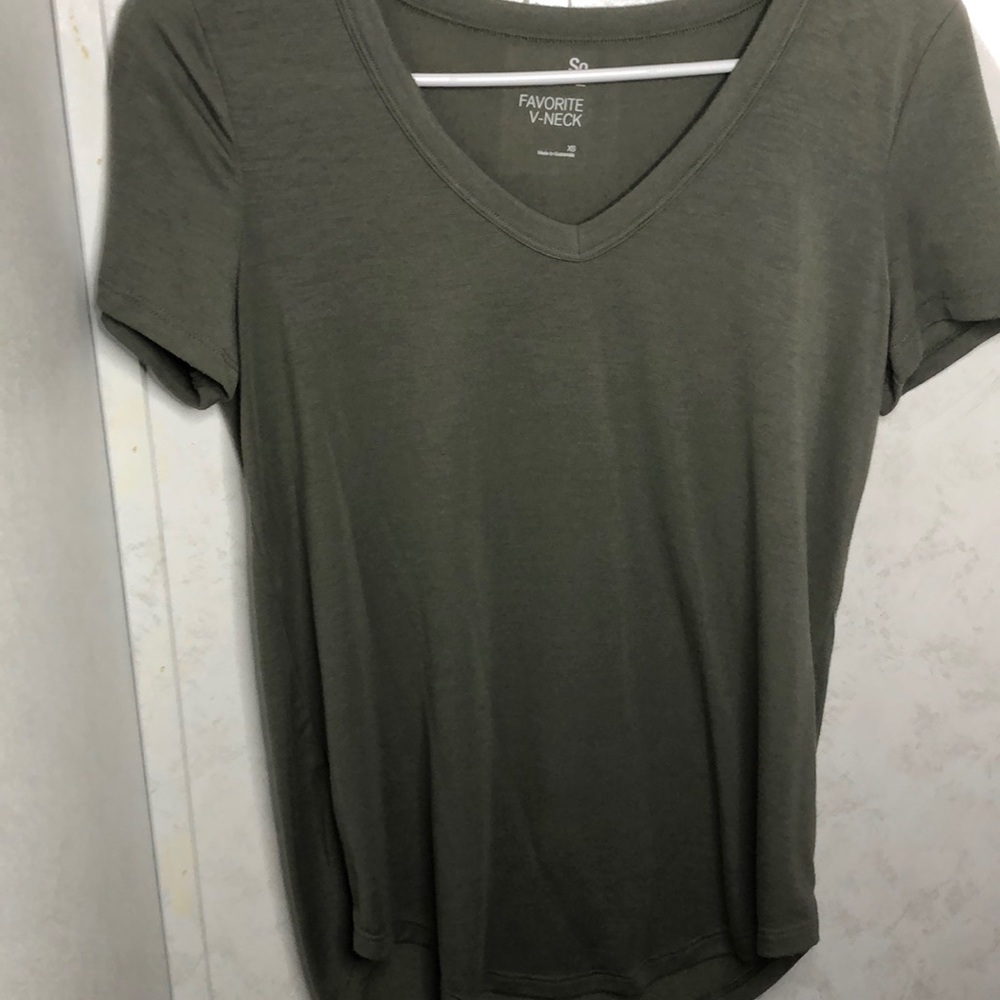 Olive green tee